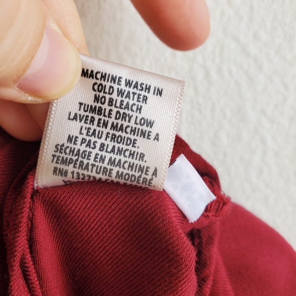 Bella Dahl Collarless Tie Waist Shirt - Picture 6 of 6